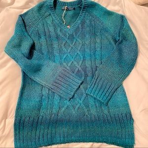 NWT Prana V neck knitted sweater